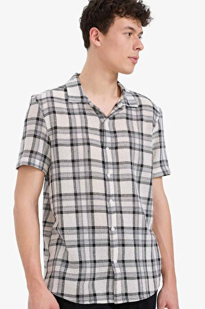 Regular Fit Polo Yaka Yazlık Pamuklu Kısa Kollu Gömlek
