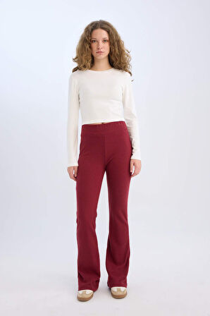 DeFacto Wide Leg Geniş Paça Esnek Belli Uzun Boy Pantolon E4387AX24WNBR248