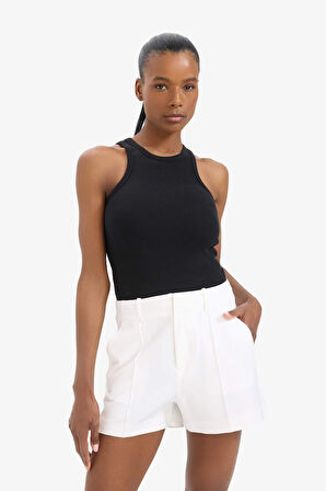 DeFactoFit Standart Fit Dokuma Şort E2543AX25SMWT34