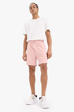 DeFactoFit Standart Fit Sporcu Beli Bağcıklı Cepli Şort