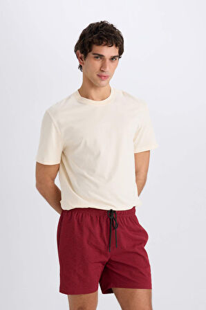 File Astarlı Kısa Boy Deniz Şortu