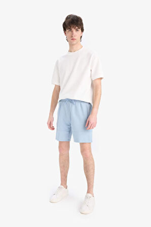 DeFacto Slim Fit Dar Kesim Dar Paça Basic Düz Şort B8674AX25SPBE524