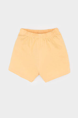 Erkek Bebek Pijama Takımı Baskılı Kısa Kollu Penye Üst Beli Lastikli Şort