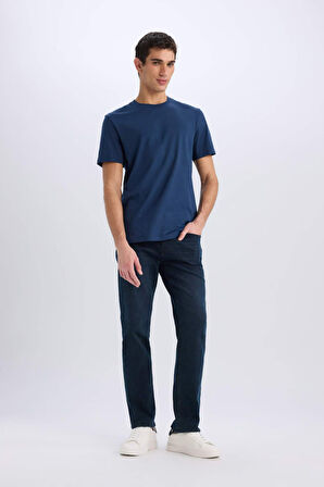 DeFacto New Regular Fit Bisiklet Yaka Basic Düz %100 Pamuk Kısa Kollu Tişört V7699AZ25SPNV241