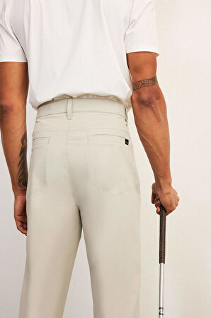 DeFactoFit Slim Fit Dar Kesim Standart Paça Esnek Multifonksiyonel Dokuma Sporcu Pantolon E3333AX25SPGR321