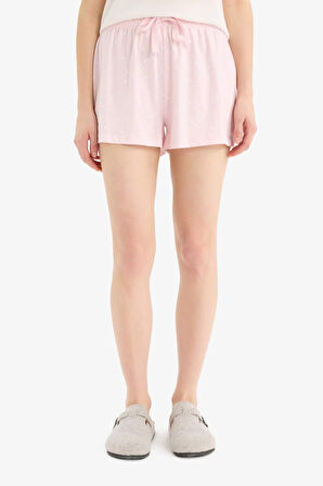 Regular Fit Beli Lastikli Şort Pijama Altı-Fall in Love