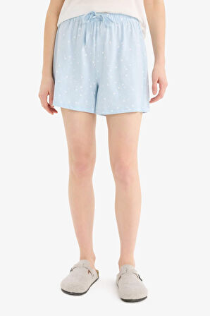 Regular Fit Beli Lastikli Şort Pijama Altı-Fall in Love