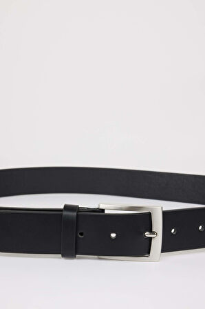 Erkek Suni Deri Jean Kemeri