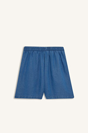 DeFacto Yüksek Esnek Belli Cepli Tensel Şort D8248AX25SMNM34