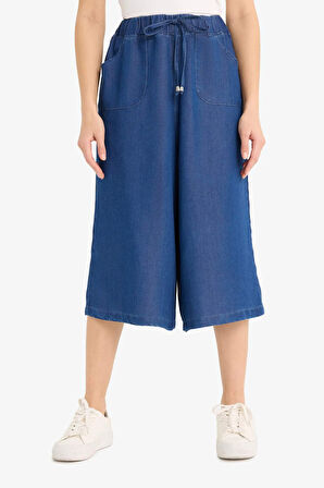 DeFacto Yüksek Bel Tensel Kapri D5500AX25SMNM34