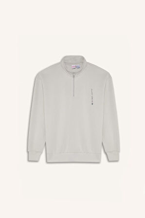 DeFacto Marvel Boxy Fit Dik Yaka Fermuarlı Sırt Baskılı Sweatshirt D6771AX25SPGR503