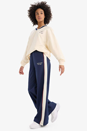 DeFactoFit Sporcu Wide Leg Cepli Uzun Paça Eşofman Altı D7137AX25SPNV241