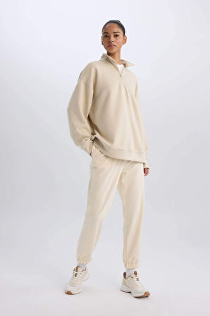 DeFactoFit Standart Fit Uzun Sporcu İnce Eşofman Altı Cepli Jogger Paça D7139AX25SPER109