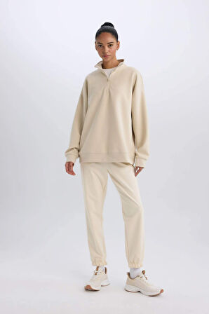 DeFactoFit Standart Fit Uzun Sporcu İnce Eşofman Altı Cepli Jogger Paça D7139AX25SPER109