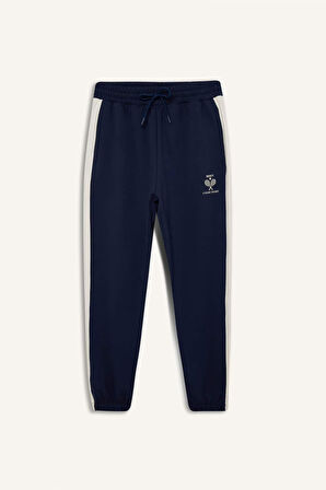 DeFactoFit Standart Fit Sporcu Jogger Eşofman Altı Beli Bağcıklı Cepli Baskılı D7138AX25SPNV241