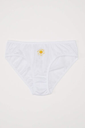 DeFacto Kız Çocuk Baskılı 3'lü Slip Külot E2567A824AUWT34