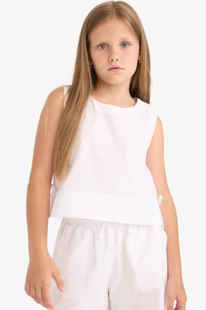 DeFacto Kolsuz Bluz Kız Çocuk D7785A825SMWT34