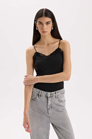 Yılbaşı Temalı Slim Fit Dar Kesim V Yaka Atlet