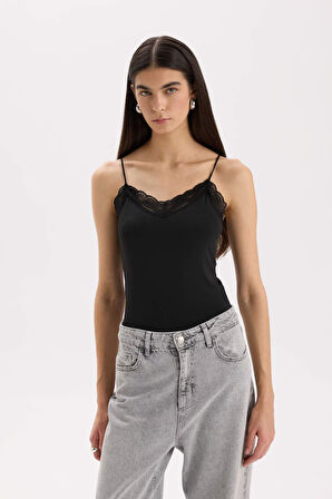 Yılbaşı Temalı Slim Fit Dar Kesim V Yaka Atlet