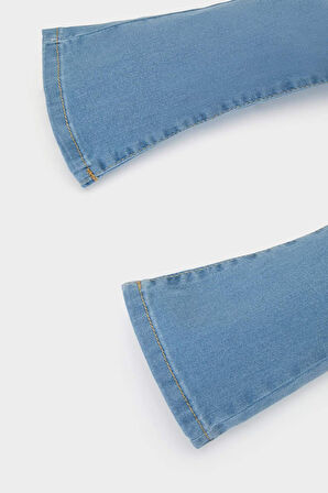DeFacto Kız Bebek Flare Fit Jean Pantolon E0423A525SPBE394