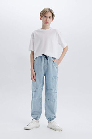Erkek Çocuk Paraşüt Jean Pantolon