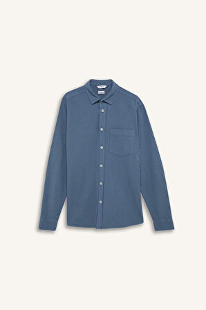 DeFacto Regular Fit Çizgili Pamuklu Uzun Kollu Gömlek E1944AX24AUIN242