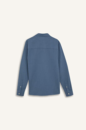 DeFacto Regular Fit Çizgili Pamuklu Uzun Kollu Gömlek E1944AX24AUIN242