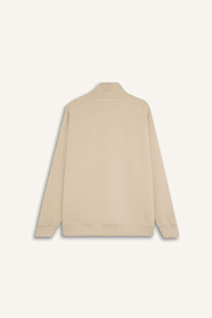 DeFactoFit Oversize Geniş Kalıp Dik Yaka Sporcu Sweatshirt D3796AX24WNBG700