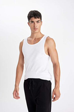Slim Fit Dar Kesim Kaşkorse 2'li Atlet