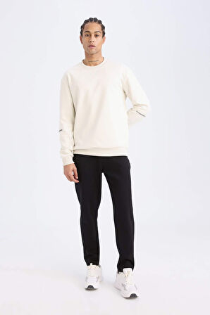 DeFactoFit Slim Fit Sporcu Jogger Eşofman Altı Dar Kesim Fermuarlı Basic Düz Standart Paça S3309AZ25SPBK81