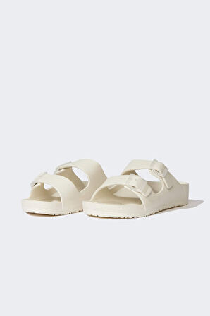 Kadın Düz Taban Çift Bantlı Eva Terlik