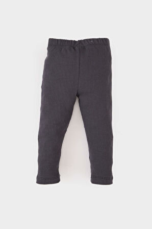 Erkek Bebek Beli Lastikli Fitilli Kaşkorse Basic Düz Tayt