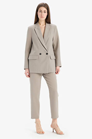 Oversize Geniş Kalıp Ceket Yaka Blazer Ceket