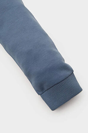 Erkek Bebek Disney Mickey & Minnie Bisiklet Yaka Sweatshirt 