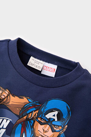 DeFacto Erkek Bebek Marvel Avengers Bisiklet Yaka Sweatshirt E3679A525SPNV241