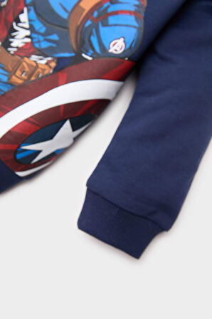 DeFacto Erkek Bebek Marvel Avengers Bisiklet Yaka Sweatshirt E3679A525SPNV241