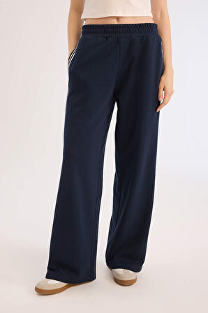 DeFacto 	Coool Wide Leg Eşofman Altı Basic Düz Beli Lastikli Geniş Bol Paça E5374AX25SPNV241