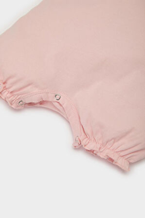 Kız Bebek Yenidoğan Penye 2'li Kısa Kollu Tulum