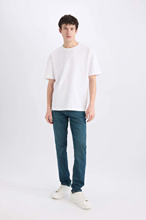 DeFacto Pedro Slim Fit Dar Kalıp Normal Bel Dar Paça Jean Pantolon B0398AX25SPNM41