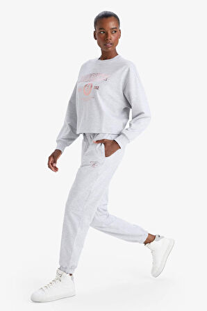 DeFactoFit NBA Brooklyn Nets Standart Fit Cepli Sporcu Jogger Eşofman Altı