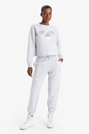 DeFactoFit NBA Brooklyn Nets Standart Fit Cepli Sporcu Jogger Eşofman Altı