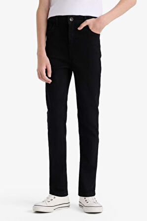 Erkek Çocuk Slim Fit Dar Kesim Düz Paça Jean Pantolon