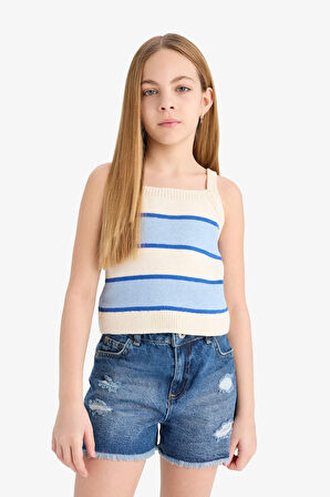 DeFacto Kız Çocuk Çizgili Atlet E6500A825SMER134