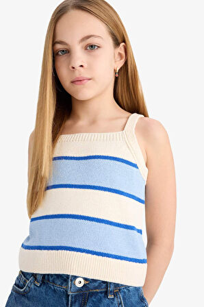 DeFacto Kız Çocuk Çizgili Atlet E6500A825SMER134