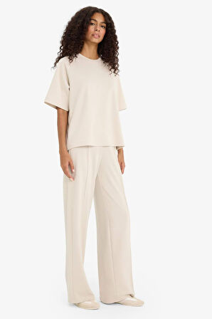 Straight Fit Modal Geniş Paça Eşofman Altı