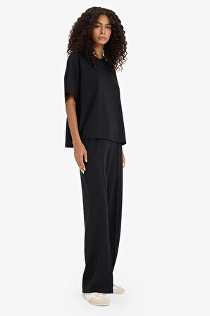 Straight Fit Modal Geniş Paça Eşofman Altı