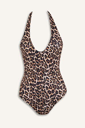 DeFacto Leopar Desenli Mayo-Fall in Love D4048AX25SPBK81