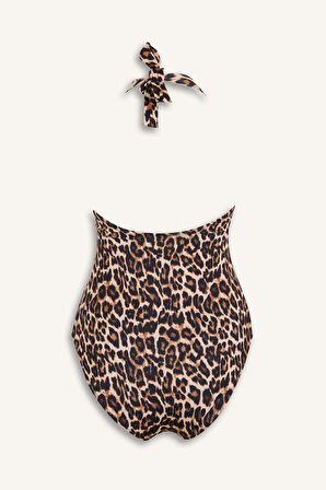 DeFacto Leopar Desenli Mayo-Fall in Love D4048AX25SPBK81