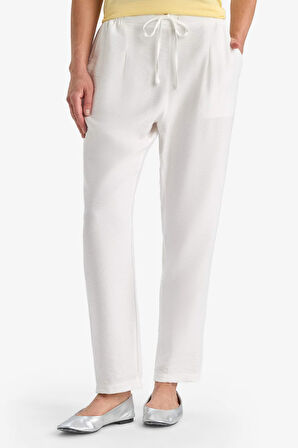 Wide Leg Cep Detaylı Düz Paça Pantolon