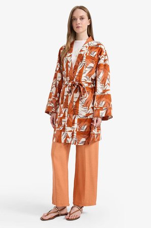 DeFacto Regular Fit Beli Lastikli Cepli Düz Paça Pantolon F0984AX25SMOG327